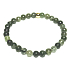 Crystal with actinolite bracelet elastic natural stone, bead 6 mm / 16 - 17 cm, gold bead, stone stones