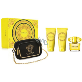 Versace Yellow Diamond eau de toilette 90 ml + body lotion 100 + shower gel 100 ml + handbag, gift set for women