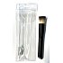 Cosmetic brush with synthetic bristles for powder 15 cm