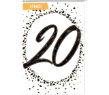 Nekupto 20 years anniversary card 115 x 170 mm