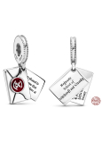 Sterling Silver 925 Harry Potter - Hogwarts Acceptance Letter, 2in1 Pendant Bracelet