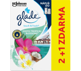 Glade One Touch Exotic Tropical Blossoms - Monoi flowers and coconut milk mini spray replacement refill air freshener 3 x 10 ml