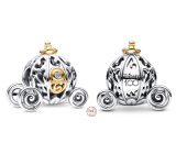 Charm Sterling silver 925 Disney 100. anniversary Cinderella - magic carriage, bead for bracelet