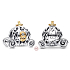 Charm Sterling silver 925 Disney 100. anniversary Cinderella - magic carriage, bead for bracelet