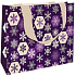 Nekupto Paper gift bag with embossing 23 x 18 cm Christmas snowflakes, purple