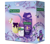 Palmolive Lavender Relax Aroma Essence Ultimate Relax shower gel 250 ml + Anti-Stress antiperspirant roll-on 50 ml + massage sponge, cosmetic set for women