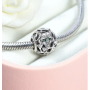 Charm Sterling Silver 925 Wolf, Green Eyes, Animal Bracelet Bead