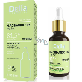 Delia Cosmetics Niacinamide and Zinc Facial Serum for Face, Neck and Décolleté 30 ml