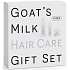 Ziaja Goat's Milk Hair Care shampoo 400 ml + hair conditioner 200 ml + hair mask 200 ml, cosmetic set for women