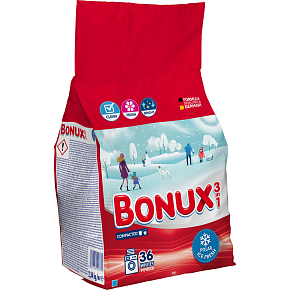 Bonux Laundry Powder White Polar Ice Fresh, 2.34 kg, 36 doses