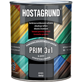 Hostagrund Prim 3v1 S2177 base and top coat for metal, 0131 gray, 600 ml