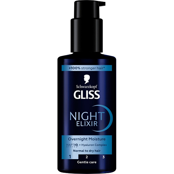 Gliss Overnight Moisture Hair Elixir 100ml