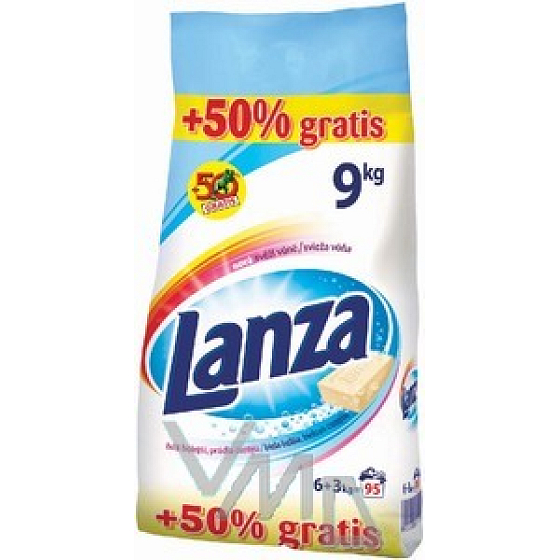Lanza White washing powder 6 kg + 50% free 9 kg