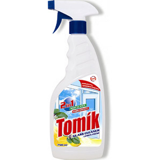Tomík Glass Cleaner Lemon Fresh 2 in 1 glass cleaner 750 ml