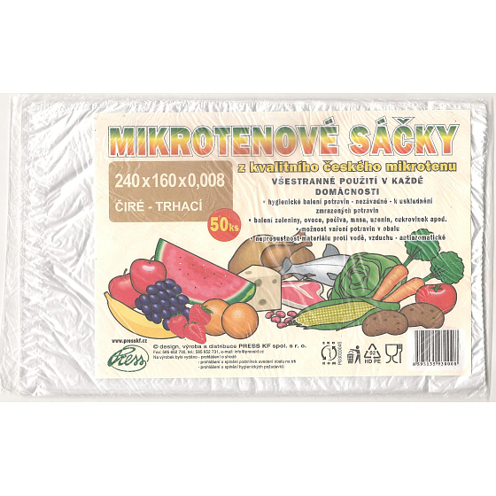 Press Microtene bag 16 x 24 cm 50 pieces