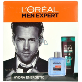 Loreal Paris Expert Energetic aftershave 100 ml + hair shampoo 250 ml, cosmetic set
