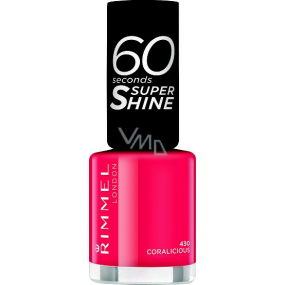 Rimmel London 60 Seconds Super Shine Nail Polish nail polish 430 Coralicious 8 ml