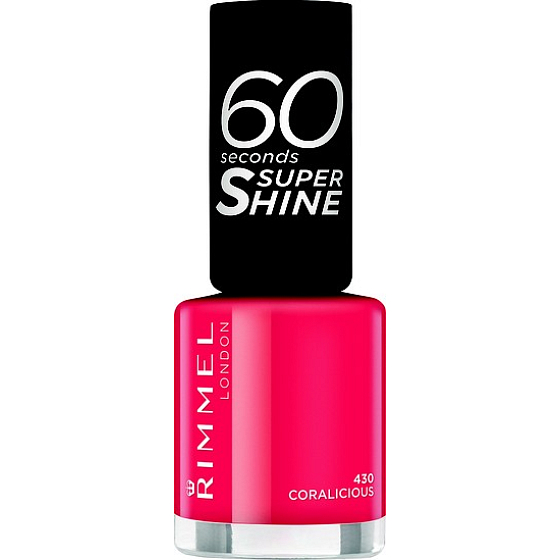 Rimmel London 60 Seconds Super Shine Nail Polish 430 Coralicious 8 ml