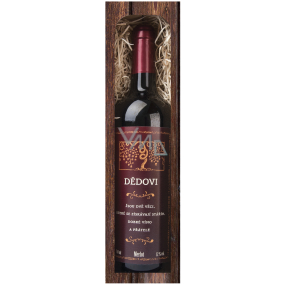 Bohemia Gifts Merlot Grandpa's gift wine 750 ml