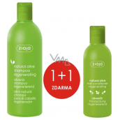 Ziaja Oliva nourishing shampoo for hair regeneration 400 ml + Oliva regenerating conditioner - Nutrition for dry hair 200 ml, duopack