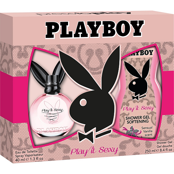 Playboy Play It Sexy eau de toilette for women 40 ml + shower gel 250 ml, gift set