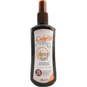Calypso Deep Tan SPF15 bronze tanning oil 250 ml