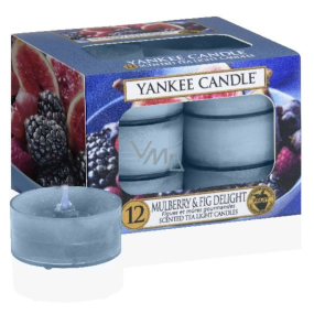 Yankee Candle Mulberry & Fig Delight - Delicious mulberries and figs scented tealight 12 x 9.8 g