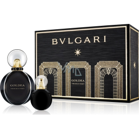 Bvlgari Goldea the Roman Night perfumed water for women 50 ml + perfumed water 15 ml, gift set