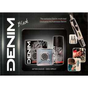 Denim Black aftershave 100 ml + deodorant spray 150 ml + Multi-Tool, cosmetic set