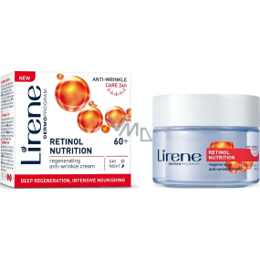 Lirene Retinol Nutrition 60+ regenerating anti-wrinkle cream with spherical retinol 50 ml