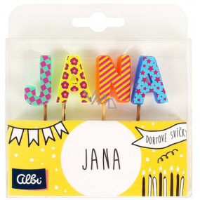 Albi Cake candles name - Jana, 2.5 cm