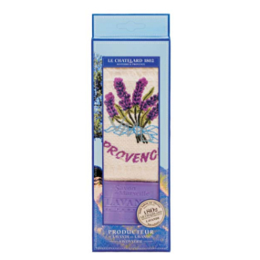 Le Chatelard Lavender toilet soap 100 g + beige cotton towel 40 x 60 cm, cosmetic set