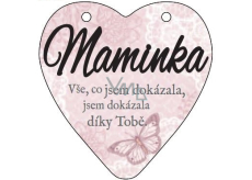 Albi Hanging plaque heart Mother 9 cm x 10 cm