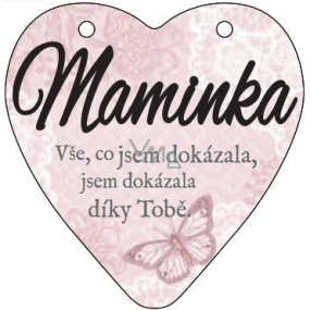 Albi Hanging Plaque Heart Mom 9 cm x 10 cm