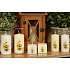 Lima Yellow flower scented ivory candle with decal cylinder 50 x 100 mm 1 piece