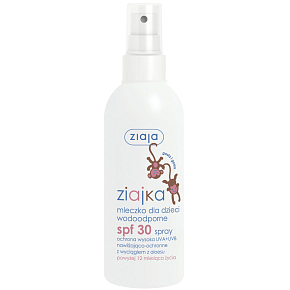 Ziaja Ziajka SPF30 water-resistant sunscreen milk for children from 1 year spray 170 ml
