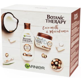 Garnier Botanic Therapy Coco Milk & Macadamia shampoo for damaged and dry hair 250 ml + hair mask 300 ml, cosmetic set