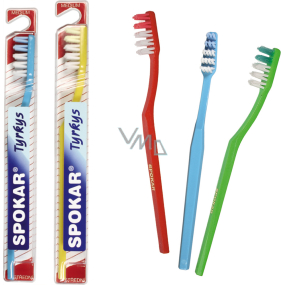 Spokar 3411 Turquoise Soft Toothbrush Slanting fiber bundles, V trim