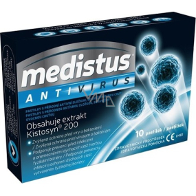 Medistus Antivirus medical device with the natural active ingredient Kistosyn® 200 to strengthen the prevention of infection 10 lozenges