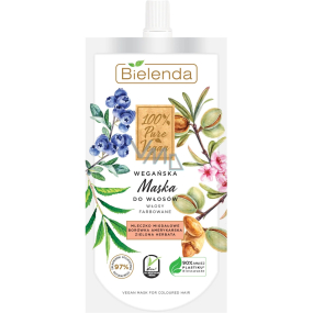 Bielenda 100% Pure Vegan Almond Milk + Green Tea Mask for Colored Hair 125 ml