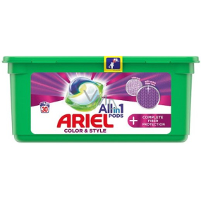 Ariel All in 1 Pods Color & Style Complete Fiber Protection gel capsules for washing colored clothes 30 pieces 756 g