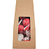 Plastic eggs for hanging red 6 cm 6 pieces in paper bag