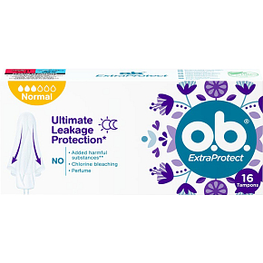 O.B. ExtraProtect Normal tampons, 16 pcs