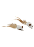 Trixie Mice sisal with feathers toy for cats 5 cm 2 pieces