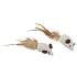 Trixie Sisal Mice with Feathers Cat Toy 5 cm 2 pieces