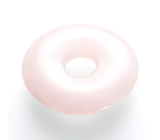 Rose quartz Donut natural stone 30 mm, stone of love