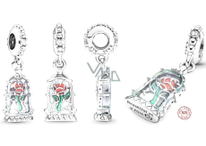 Charm Sterling silver 925 Disney Beauty and the Beast Magic Rose, bracelet pendant