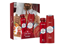 Old Spice Whitewater deodorant spray 150 ml + 3in1 shower gel for face, body and hair 250 ml, cosmetic set for men