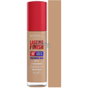 Rimmel Lasting Finish Hyaluronic Acid long-lasting moisturizing make-up 200 Soft Beige 30 ml