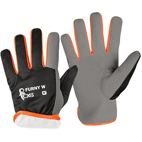 CXS Kombi Furny Plush Lined Work Gloves Size 9 Blister, 1 Pair